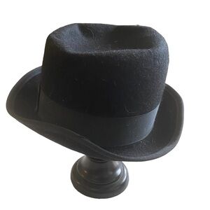 Hats In The Belfry Black Wool Hat Sz Small